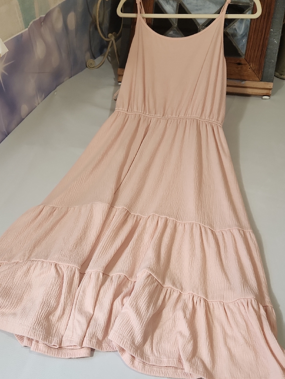 Knox Rose Blush Pink Tiered Maxi Dress